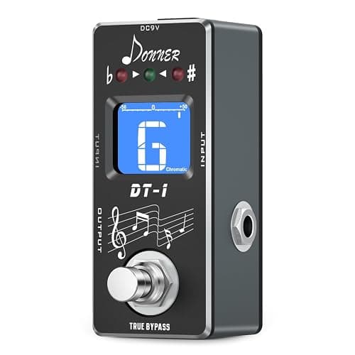 Donner Tuner Pedal, Dt-1 Chromatic Guitar Tuner Pedal with Pitch Indicator for Electric Guitar and Bass True Bypass thumbnail 4