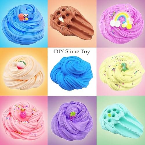 LKAXYTP 24 Pack Butter Slime Kit, Party Favor Supplies, Super Soft, Non-Sticky, Goody Bag Toy, Prize for Girl and Boys, Christmas Stocking Stuffers thumbnail 3