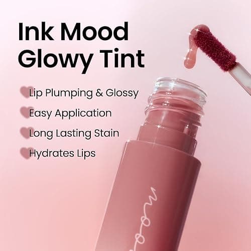 Peripera Ink Mood Glowy Tint | Lip-Plumping, Naturally Moisturizing, Lightweight, Glow-Boosting, Long-Lasting, Comfortable, Non-Sticky, Mask Friendly, No White Film 033 ROSY WISH thumbnail 4