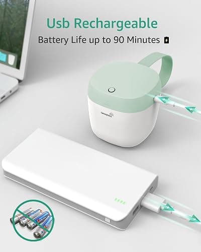 GROWNSY Pacifier Sanitizer Portable, UV Light Sanitizer on The Go, USB Charging Sanitizer Case, Mini Pacifier Sanitizer 99.99% Cleaned in 59 Seconds (Green) thumbnail 3