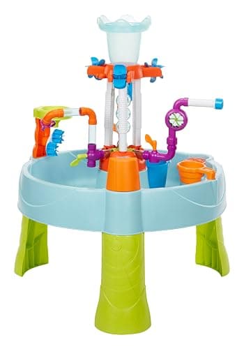 Little Tikes Flowin’ Fun Water Table - Kids’ Outdoor Water Playset with Interchangeable Pipes, Faucets, Tower & Accessories - Encourages Creativity & Sensory Exploration - Ideal for Ages 2 to 5 Years thumbnail 5