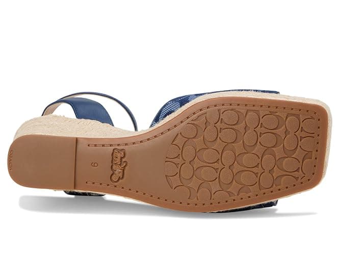 Coach Women's Espadrille Wedge Platform, Deep Blue, 8.5 thumbnail 3