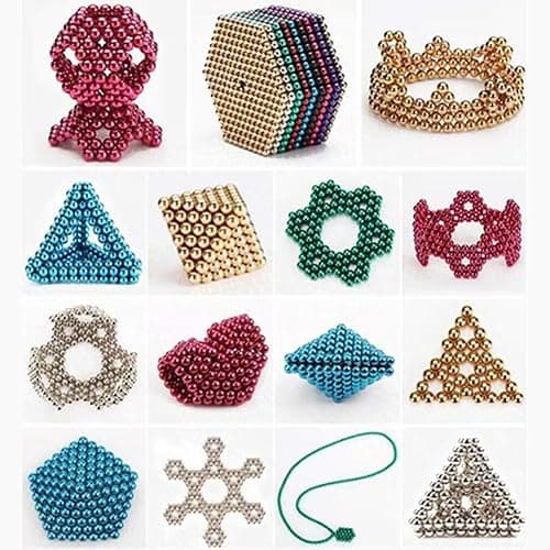 𝙈𝙖𝙜𝙣𝙚𝙩𝙞𝙘-Balls Desk Toys Adults, Stress & Anxiety Relief, Colorful 𝙈𝙖𝙜𝙣𝙚𝙩s Building Sensory Fidget Toys for Office ADHD Autism, Ideal Gift (1000P-M) thumbnail 2