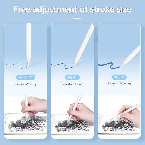 Storage Box with Lid and 5 Pack Pencil Tips for Apple Pencil 1st Generation and Apple Pencil 2nd Generation,Pen Protective Carrying Case for Apple iPad Pencil - Holder Accessories Storage(Black) thumbnail 5