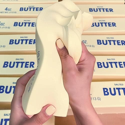 Giant Butter Squishy – Jumbo Squishy Butter Stick, Large & Mini Squeezy Butter Toy, 14oz Stress Relief Slow Rising Fun, Extra Large (14 Oz) thumbnail 5