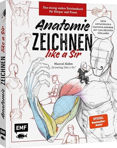 Anatomie zeichnen like a Sir: Das einzig wahre Zeichenbuch für Körper und Posen | Dein umfassendes Nachschlagewerk mit zahlreichen Übungen und Vorlagen! thumbnail 3