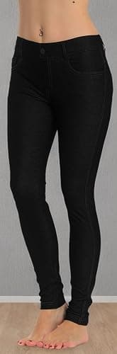 Prolific Health Women's Jean Look Jeggings Tights Slimming Many Colors Spandex Leggings Pants Capri S-XXXL thumbnail 4