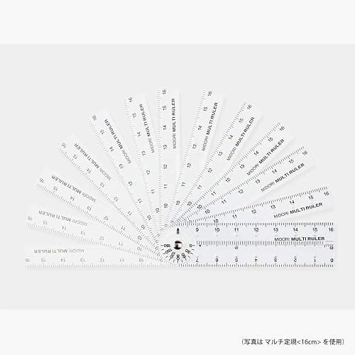 DESIGNPHIL 42263006 Midori Multi Ruler, 6.3 inches (16 cm), Transparent thumbnail 5