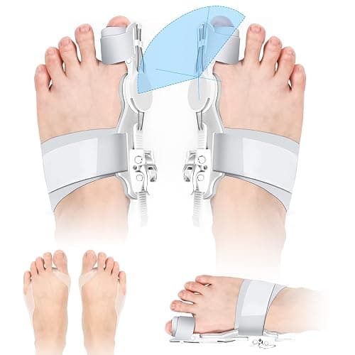 Kutain Comfort Bunion Corrector for Women & Men, Orthopedic Toe Straightener, Adjustable Splint Bunion Pads Day Night Support with Toe Separator for Relief (2PCS) - Image 1