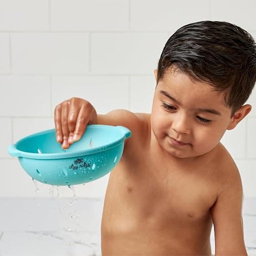 Itzy Ritzy Bath Squirter Toys – Set of 3 Textured, Fruit-Shaped Bath Toys & 1 Sprinkle Strainer – Itzy Splash Pals Promote Sensory Play, Cause & Effect, & Motor Skill Development – 6 Mos & Up (Fruit) thumbnail 4