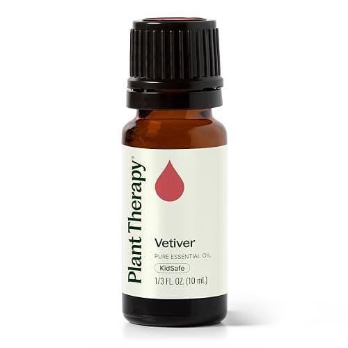 Plant Therapy Vetiver Essential Oil 100% Pure, Undiluted, Natural Aromatherapy, Therapeutic Grade 10 mL (1/3 oz) - Image 1
