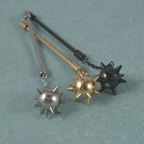 Niaspi 14G Spike Ball Dangle Industrial Barbell Earrings for Women Men 38mm Stainless Steel Industrial Bar Long Cartilage Conch Helix Earrings Industrial Piercing Jewelry thumbnail 4