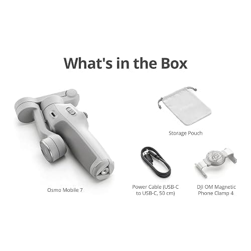 DJI Osmo Mobile 7 Gimbal Stabilizer for iPhone & Android, 3-Axis Gimbal | Built-in Tripod, Ultra-Light, Comfortable Grip, ActiveTrack, ShotGuides, One-Tap Edit, 10hrs Use, Phone Charging thumbnail 8