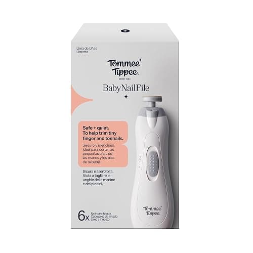 Tommee Tippee Electric Baby Nail File, with Six Filing Heads for Baby and Adult Use, Infant Nail Clipper with LED Light and Adjustable Speed and Direction Settings thumbnail 2