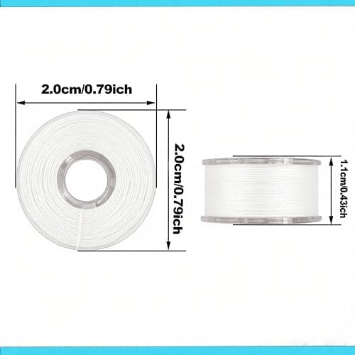 AUPZIMI Sewing Thread Kit, 25 Pcs Bobbins for Sewing Machine, Size A SA156 Bobbin Thread for Brother Embroidery and Sewing Machines DIY Projects Black and White thumbnail 2