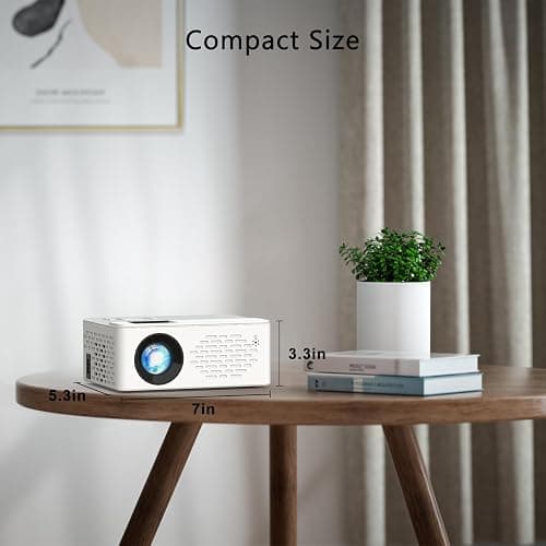 TMY 1080P Full HD Portable Mini Projector, Upgraded Bluetooth Movie Projector with Screen, Compatible with TV Stick Smartphone/HDMI/USB, Indoor & Outdoor Use thumbnail 8