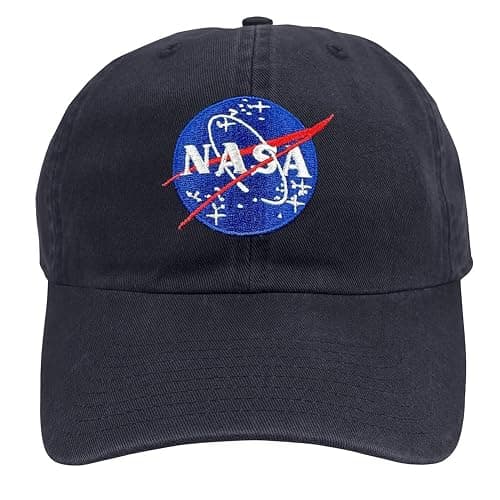 Popfunk Official NASA Meatball Logo Dad Hat - The U18 Adjustable Relaxed-Fit Cap - Unisex for Men and Women, Navy thumbnail 2
