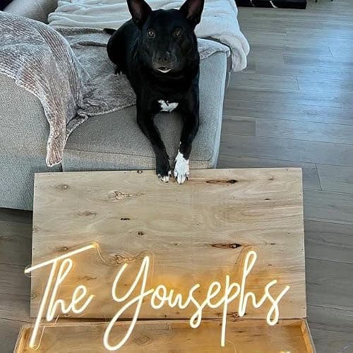 Custom Neon Signs, Neon Sign Customizable for Wall Decor, Personalized Neon Sign for Wedding Birthday Party Gift Party Bar Game Room Home Business Shop Name Logo Neon Sign - 1 Line thumbnail 4