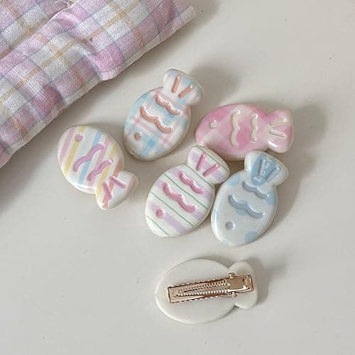 6 Pcs Small Fish Hair Clip, Colorful Fish Design, Cute & Fun Mini Hair Accessories for Women Girls (Color clip) thumbnail 8