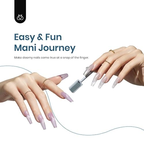 Beetles Cat Eye Gel Nail Polish, 6 Colors Glitter Gel Polish Kit Silver Pink Blue Purple Red Green Velvet Set with Magnet Soak Off UV French Nail Art Romantic Galaxy Series Gift for Women - 0-0-Romantic Galaxy thumbnail 6