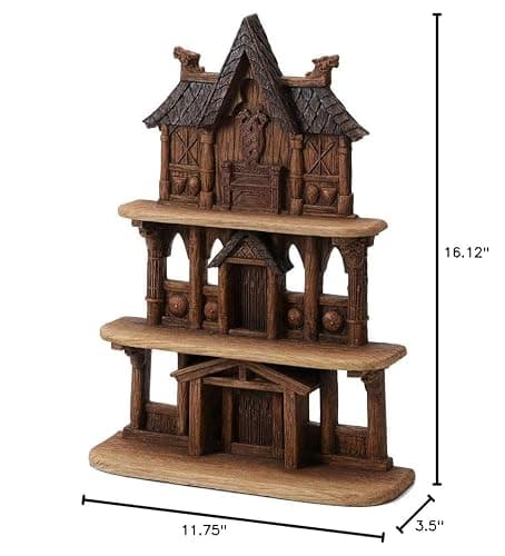 Veronese Design 16 Inch Nordic God Viking Temple Display Stand Polyresin Hand Painted Sculpture Decoration thumbnail 2