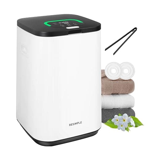 RESIMPLE Upgraded Towel Warmer for Bathroom, 23L Large Hot Towel Warmers Bucket with LED Display, 3 Heating Modes, Up to 24 Hour Delay, Luxury Towel Heater for Oversize Bathrobes Blankets - Black - Image 1