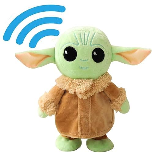 PAZATAO Talking Baby Yoda 7.8 Inch Walking, Talking, Interactive Plush Toy for Kids, Boys, Girls - Image 1