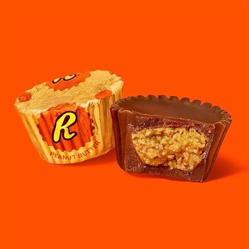 ReesesPeanut Butter Miniature Cups - 90 Individually Wrapped Milk Chocolate Candy Reese Miniature Peanut Butter Cups Bulk - 2 Pounds Bulk Chocolate Pack thumbnail 3