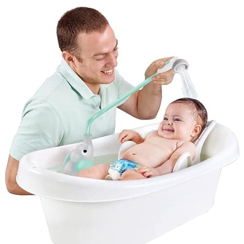 Yookidoo - Elephant Baby Bath Shower Head - Teal - Suitable for Newborns, Infants, and Toddlers - Can be Used as a Bath Toy - Compact and Portable - from Birth – 40212 thumbnail 4