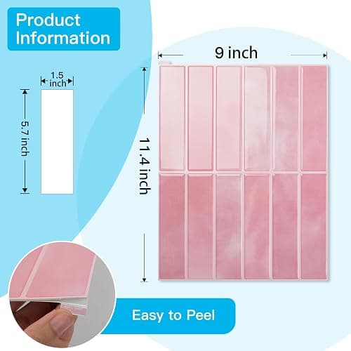 Art3d 11.4 x 9 Inch Heavy-Duty Peel and Stick PVC Backsplash for Home Décor, 10-Pack PVC Wall Tiles for Kitchen Countertop, Pink Marble thumbnail 6