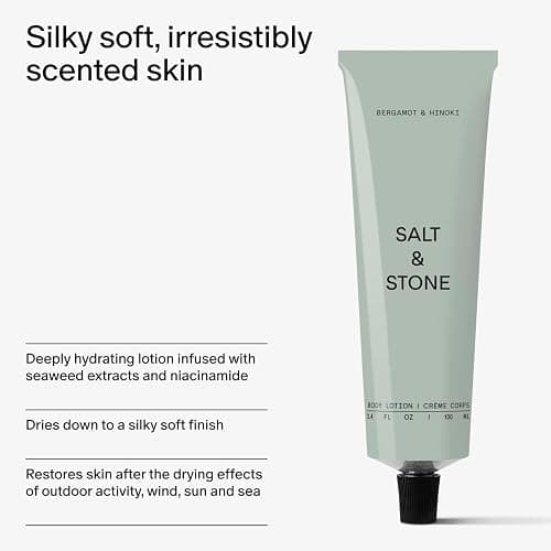 Salt & Stone Hand Cream for Women & Men | Bergamot & Hinoki | Hydrates, Nourishes & Softens Skin | Restores Dry Cracked Hands | Fast-Absorbing | Cruelty-Free & Vegan (2 fl oz) thumbnail 5