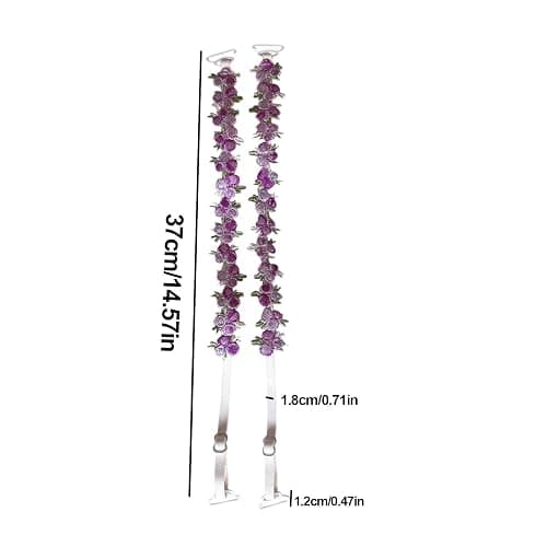 Verstellbar BH Träger, 5 Paar Lace Flower BH-Träger, Rutschfeste Elastisch Schultergürtel, Verstellbar Blumenspitze Ersatz Schultergurte für Frauen Tops Kleid thumbnail 4