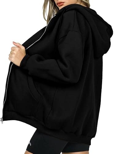 PRETTYGARDEN Women's 2026 Zip Up Y2K Hoodies Casual Long Sleeve Sweatshirts Fall Spring Track Jackets with Pockets thumbnail 7