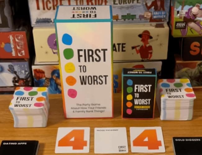 FIRST TO WORST Party Game – The Card Game About How Your Friends and Family Rank Things | Funny Ranking & Guessing Board Game for Friends & Family, Game Nights, Parties & Fun Gift Ideas thumbnail 8