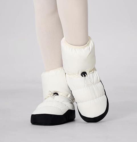 Daydance Teen Girls Women Ballet Warm up Booties Dance Shoes with Adjustable Drawstring thumbnail 2