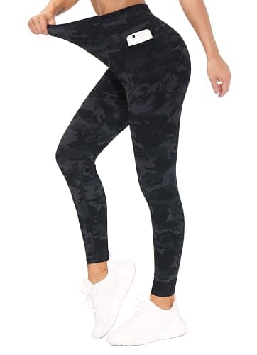 THE GYM PEOPLE Tummy Control Workout Leggings with Pockets High Waist Athletic Yoga Pants for Women Running, Fitness thumbnail 4