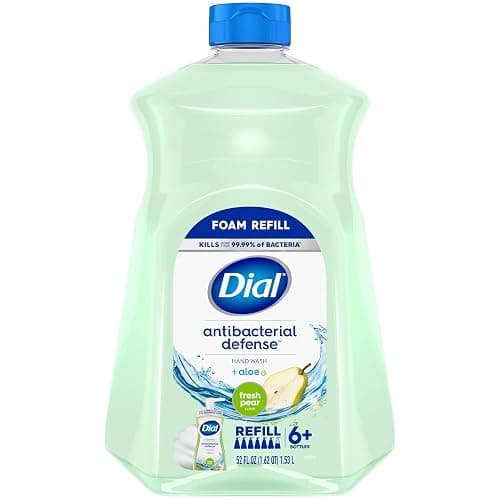 Dial Antibacterial Foaming Hand Soap Refill, Fresh Pear, 52 fl oz - Image 1