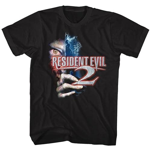 Resident Evil 2 Horror Science Fiction Film Video Game Eye Hand Adult T-Shirt - Image 1