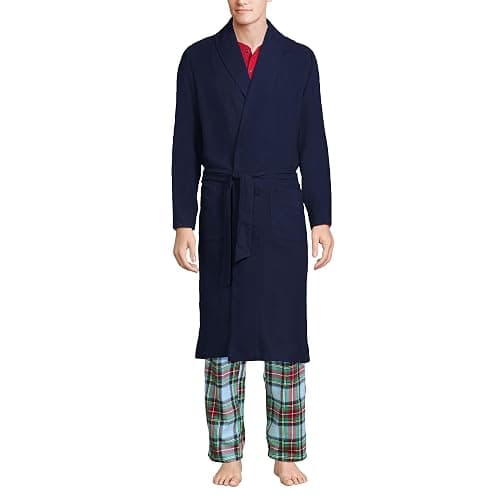 Lands' End Men's Flannel Sleepwear Robe - Image 1