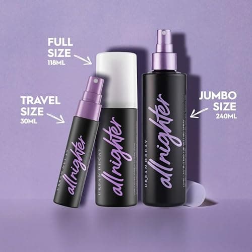 Urban Decay All Nighter Makeup Setting Spray Original, Long-Lasting Fixing Spray for Face, Up to 16 Hour Wear, Vegan & Oil-free Formula*, 118ml - Glowy - 118 ml thumbnail 7