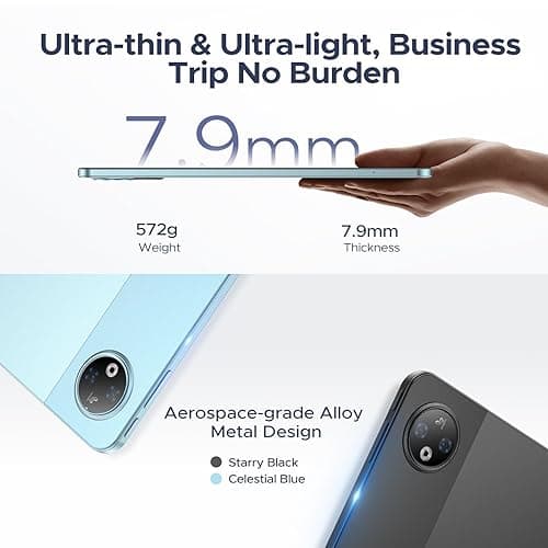 DOOGEE V Pad 5G 12 Inch Tablet with Keyboard,Gemini AI Android15 Tablet, 2.4K 90Hz Android Tablets,Mediatek Dimensity 7050 Octa-Core, 32GB+256GB/2TB TF, 8800mAh Battery Tablets, WiFi 6, Quad Speakers thumbnail 8