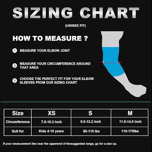 SUJAYU A Pair Elbow Pads Volleyball Arm Sleeves, Tandem Elbow Pads Volleyball Arm Pads Elbow Protector Tennis Basketball thumbnail 6