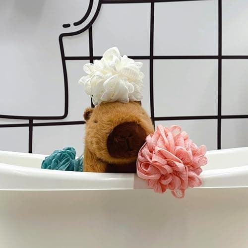 CHDBLOCK Capybara Plush Toy - 9 Inch Cute Capybara Stuffed Animal with Turtle Backpack, Kawaii Capibara Plushie for Kids and Adults - Capybara Baby - Small thumbnail 5