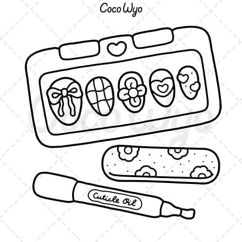 Self-Care: Relaxing Coloring Book for Girls and Adults with Cute and Easy Illustrations thumbnail 7