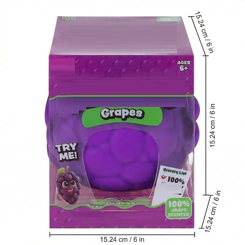 MLUTJINOO Purple Grape Scented Squeeze Stress Ball, Soft Slow Rising Squeeze Toys, Relaxation Squeeze Toys for Student and Adults,Grapes thumbnail 3