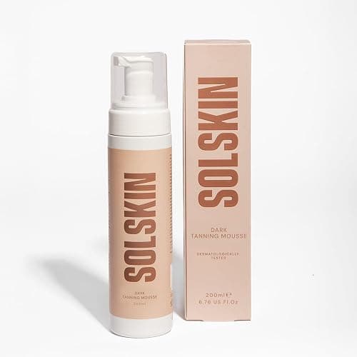SOLSKIN Tanning Mousse with Hyaluronic Acid & Aloe for Natural Bronze Glow - Fast-drying Fake Tan, Moisturising Formula for Sensitive Skin, Streak-Free, Vegan & Cruelty-Free, 200ml (Medium Deep) - Image 1