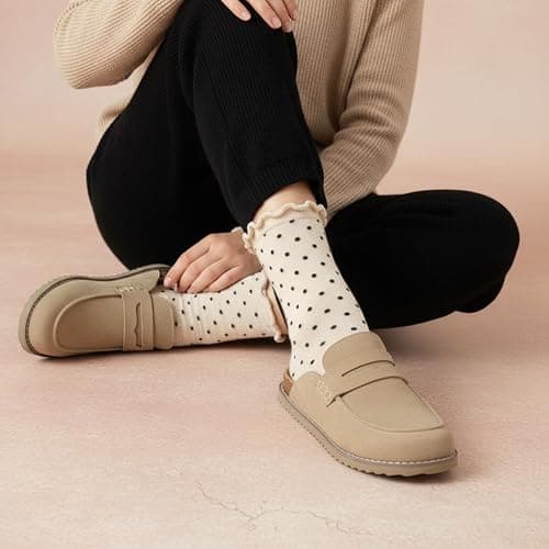 CUSHIONAIRE Zola Women’s Penny Clog Mule – Suede Slip-On with Memory Foam, Cork Footbed & Flexible Outsole thumbnail 7