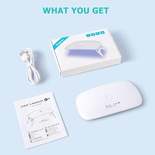 Kepma UV LED Nail Dryer Mini lamp Portable Curing Light for Gel Nail Polish,6w(White) thumbnail 7