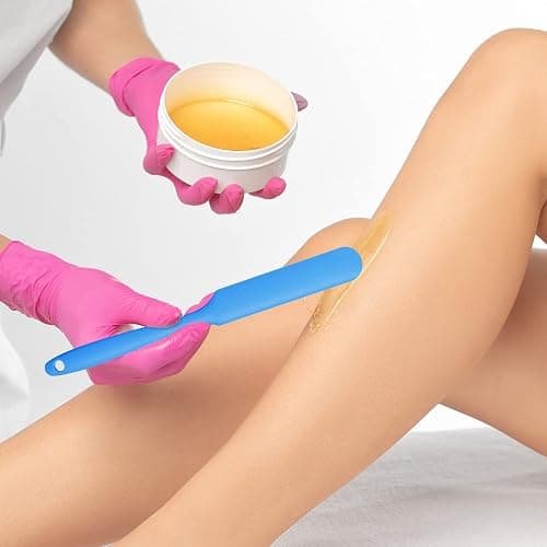 Patelai 12 Pieces Wax Sticks Silicone Waxing Spatulas for Hair Removal Reusable Silicone Applicator Different Sizes Scrapers Hard Sticks for Home Salon Body Use thumbnail 2