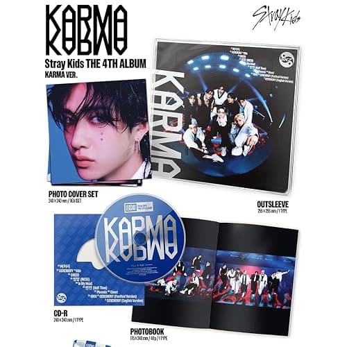 Karma, 4° album di Stry Kids Karma Limited VER, con regalo pre-ordine e set di 3 foto extra thumbnail 2